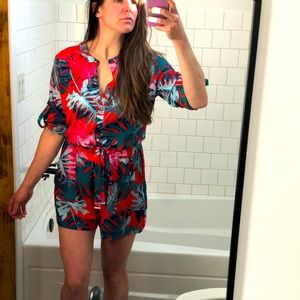 Jennifer Lopez bright print romper size 12